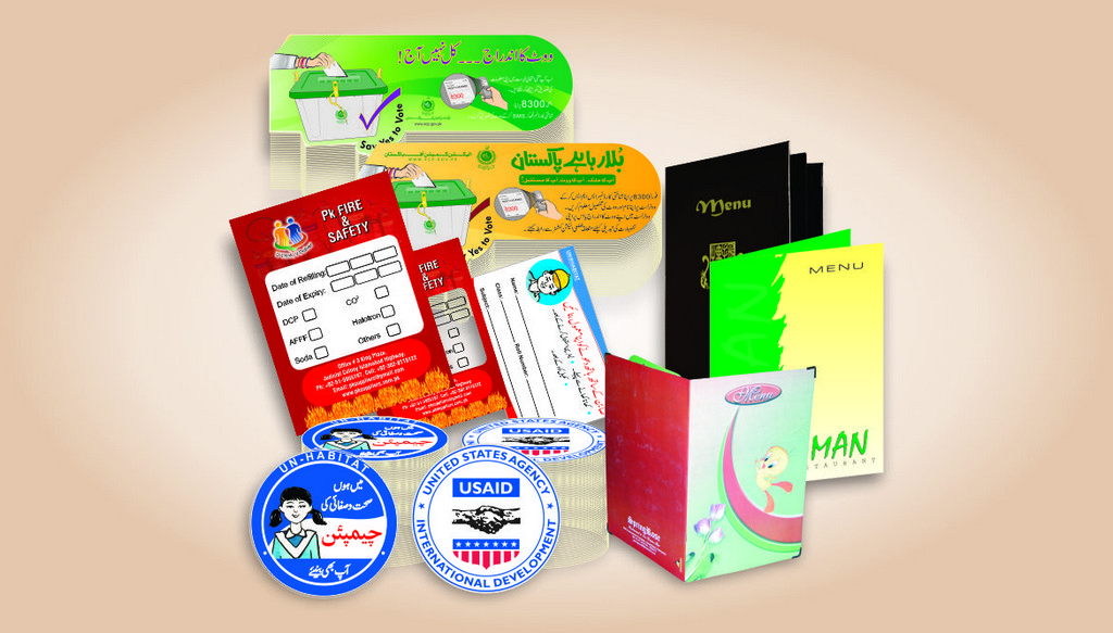 Stickers & Menu Booklets